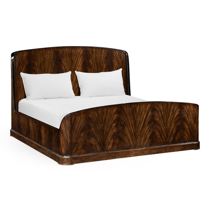 Biedermeier Mahogany Cali King Bed