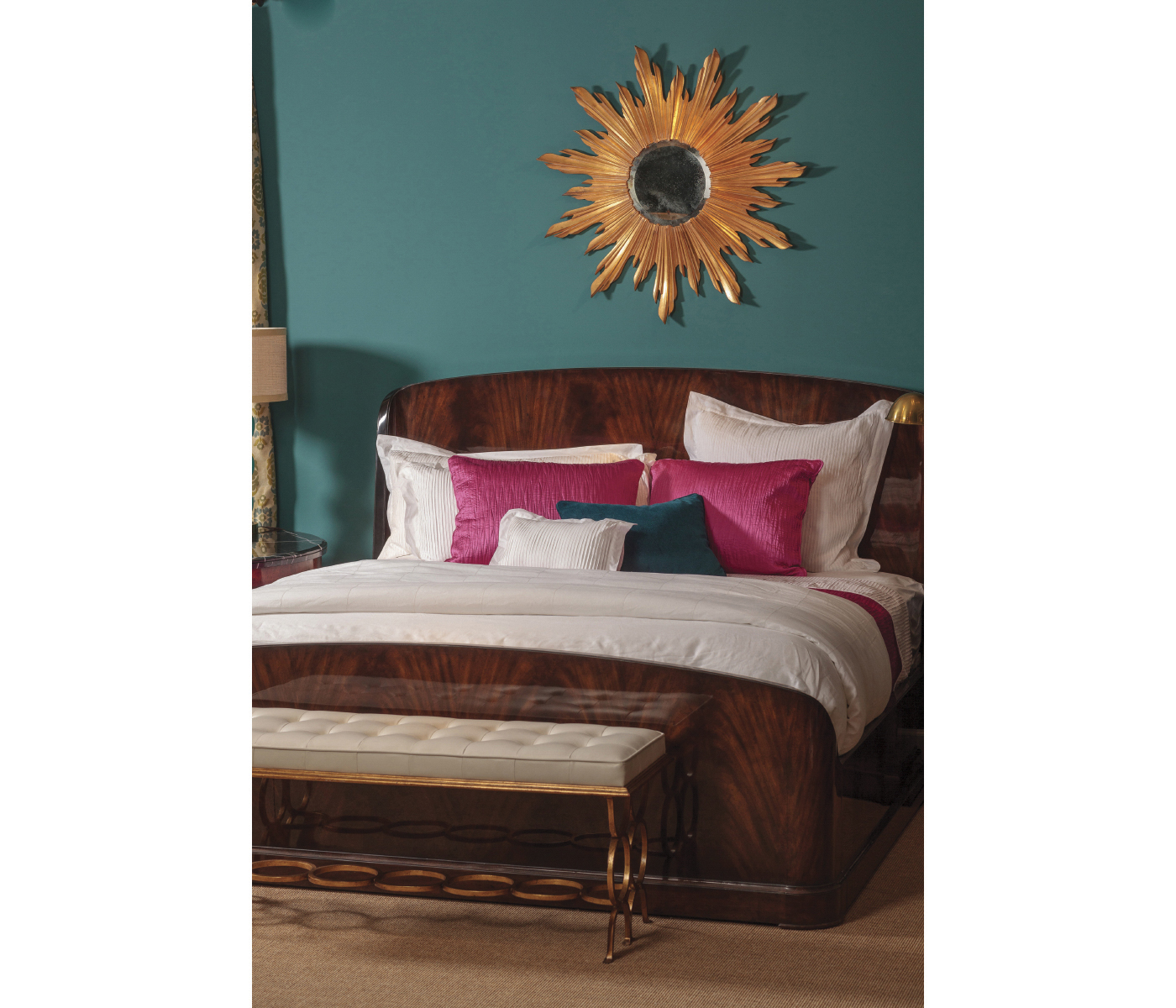 Biedermeier Mahogany Cali King Bed