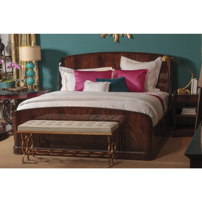Biedermeier Mahogany Cali King Bed