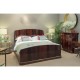 Biedermeier Mahogany UK Queen Bed