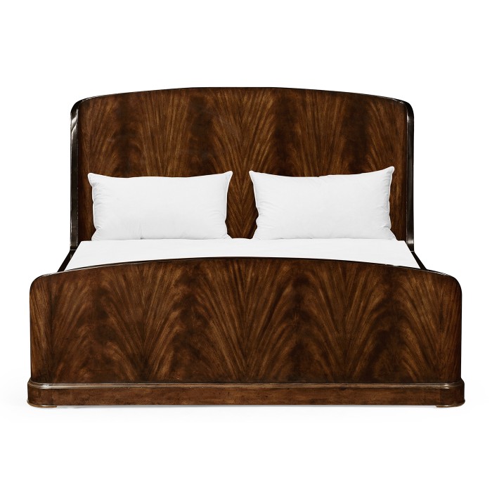 Biedermeier Mahogany US Queen Bed