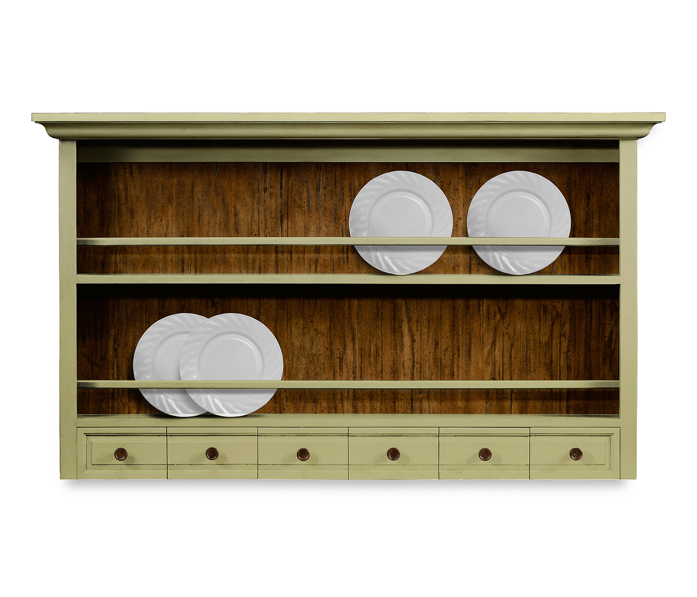 Gustavian Style Walnut Plate Rack