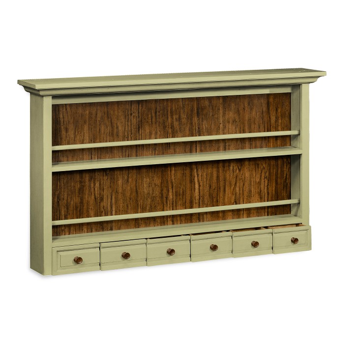 Gustavian Style Walnut Plate Rack
