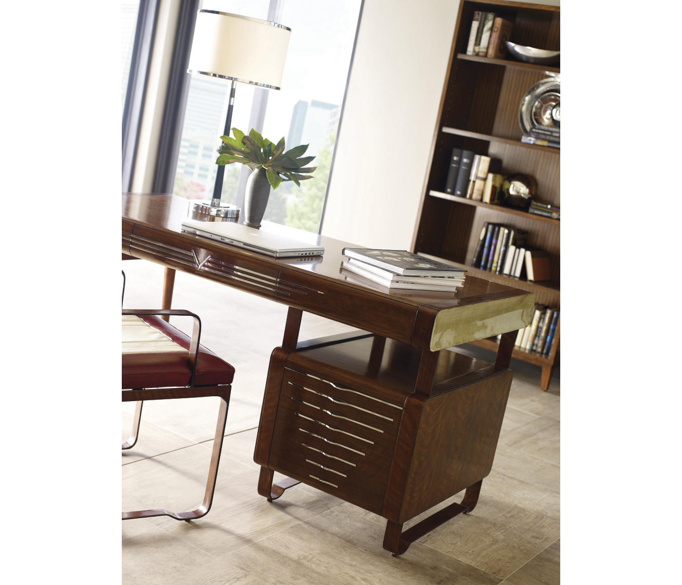 50's Americana Pedestal Desk