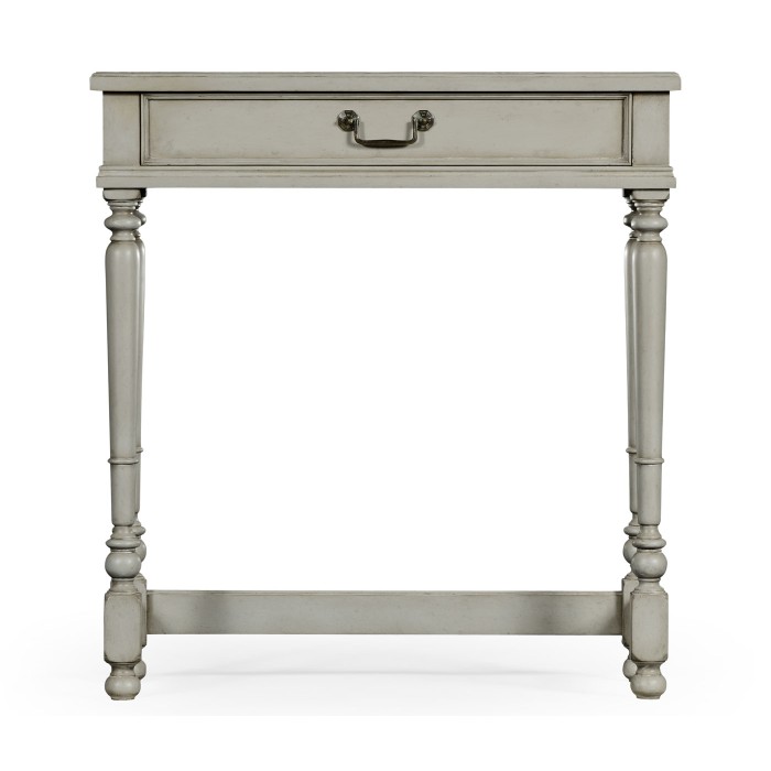 Grey Painted Rectangular Side Table