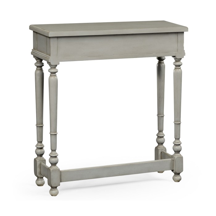 Grey Painted Rectangular Side Table