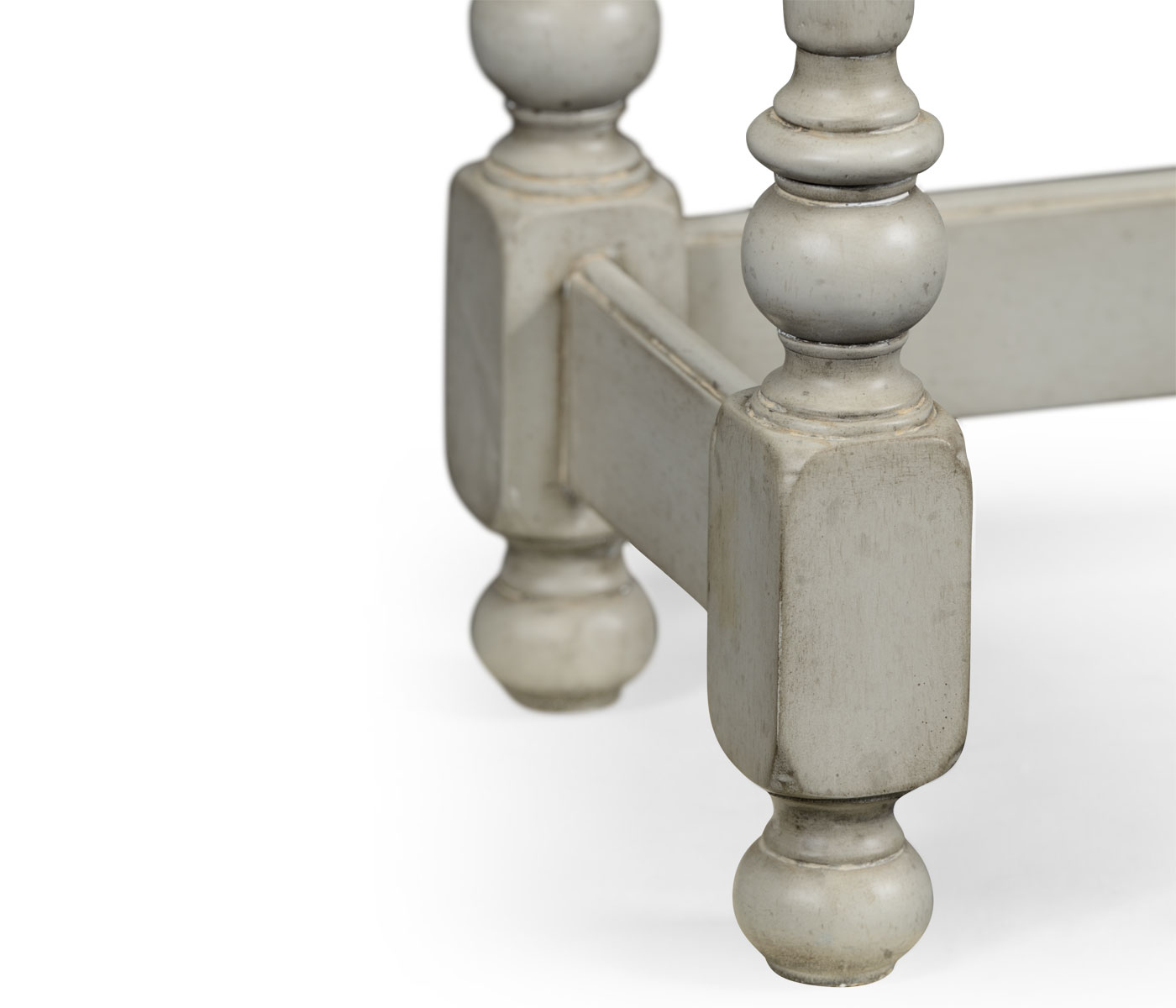 Grey Painted Rectangular Side Table