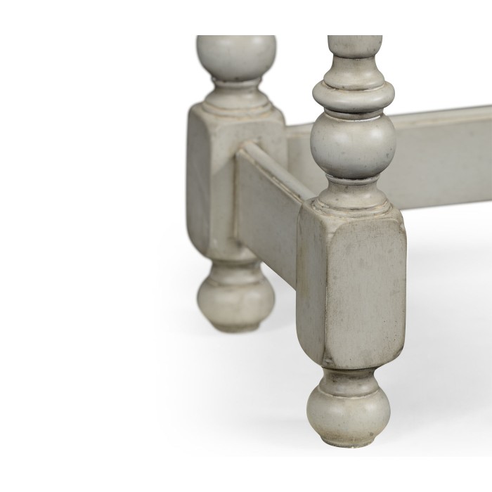 Grey Painted Rectangular Side Table