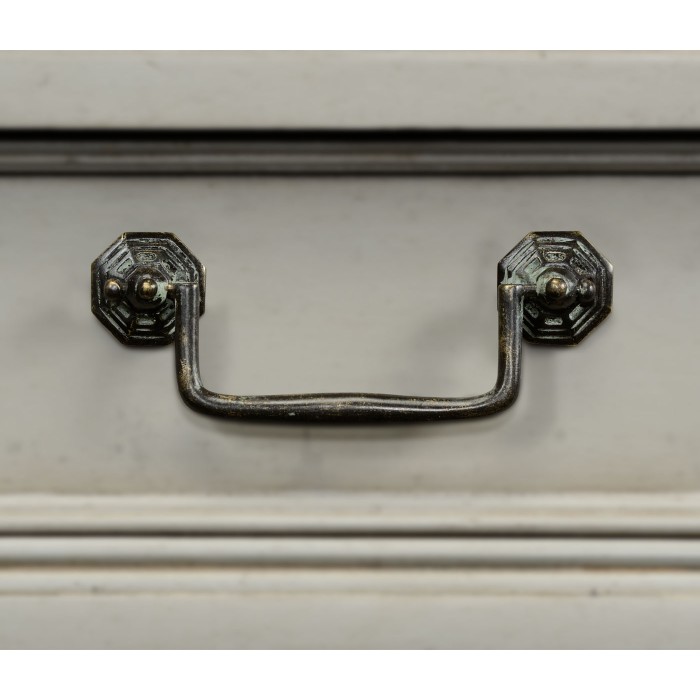 Grey Painted Rectangular Side Table