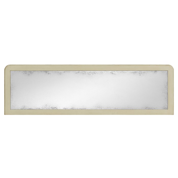 Grey painted and églomisé console