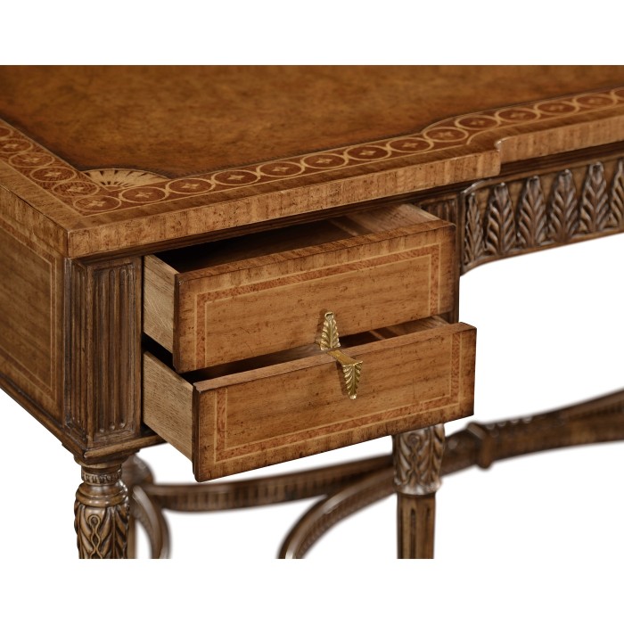 Napoleon III style writing table with fine inlay
