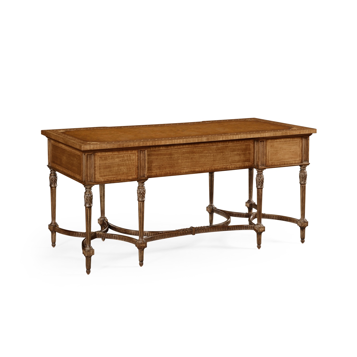 Napoleon III style writing table with fine inlay