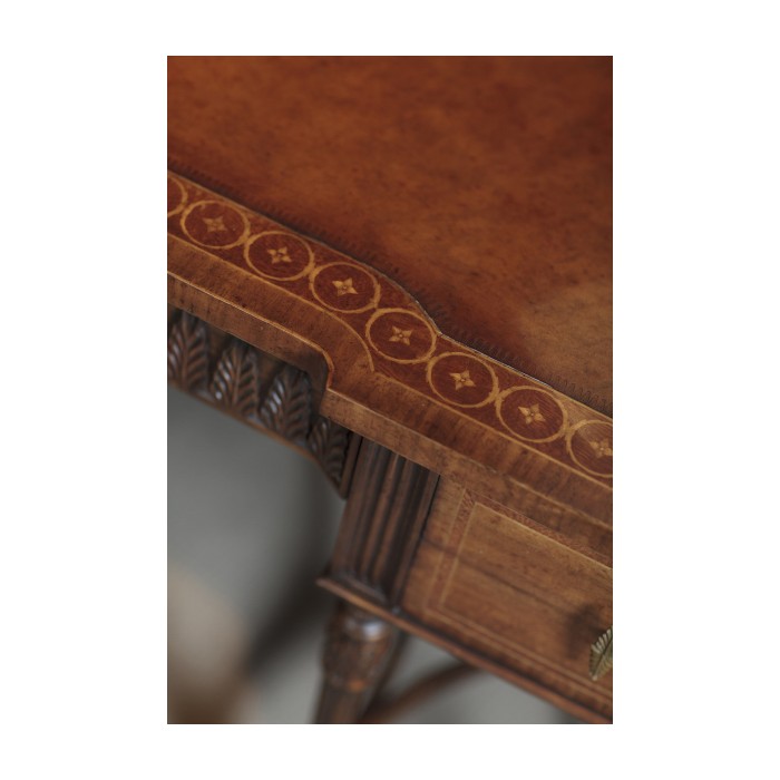 Napoleon III style writing table with fine inlay