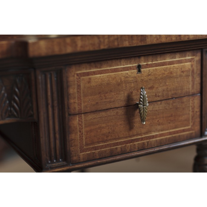 Napoleon III style writing table with fine inlay