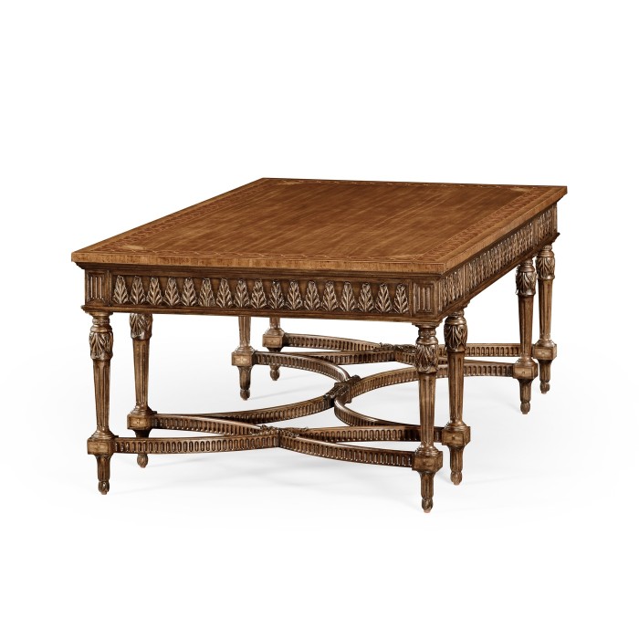 Napoleon III style coffee table with fine inlay