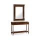 French style Mahogany console with brass gallery