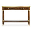 French style Mahogany console with brass gallery