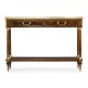 French style Mahogany console with brass gallery