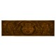 French style Mahogany console with brass gallery