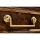 French style Mahogany console with brass gallery