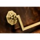 French style Mahogany console with brass gallery