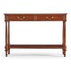 French style Mahogany console with brass gallery