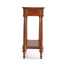 French style Mahogany console with brass gallery