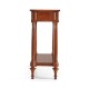 French style Mahogany console with brass gallery
