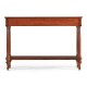 French style Mahogany console with brass gallery