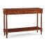French style Mahogany console with brass gallery