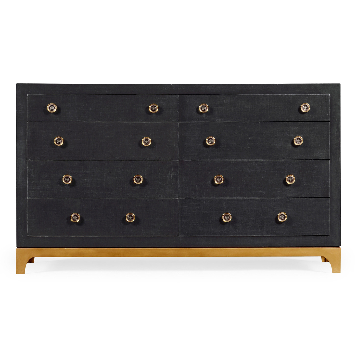 Charcoal & Gold Double Low Chest 