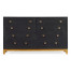 Charcoal & Gold Double Low Chest 