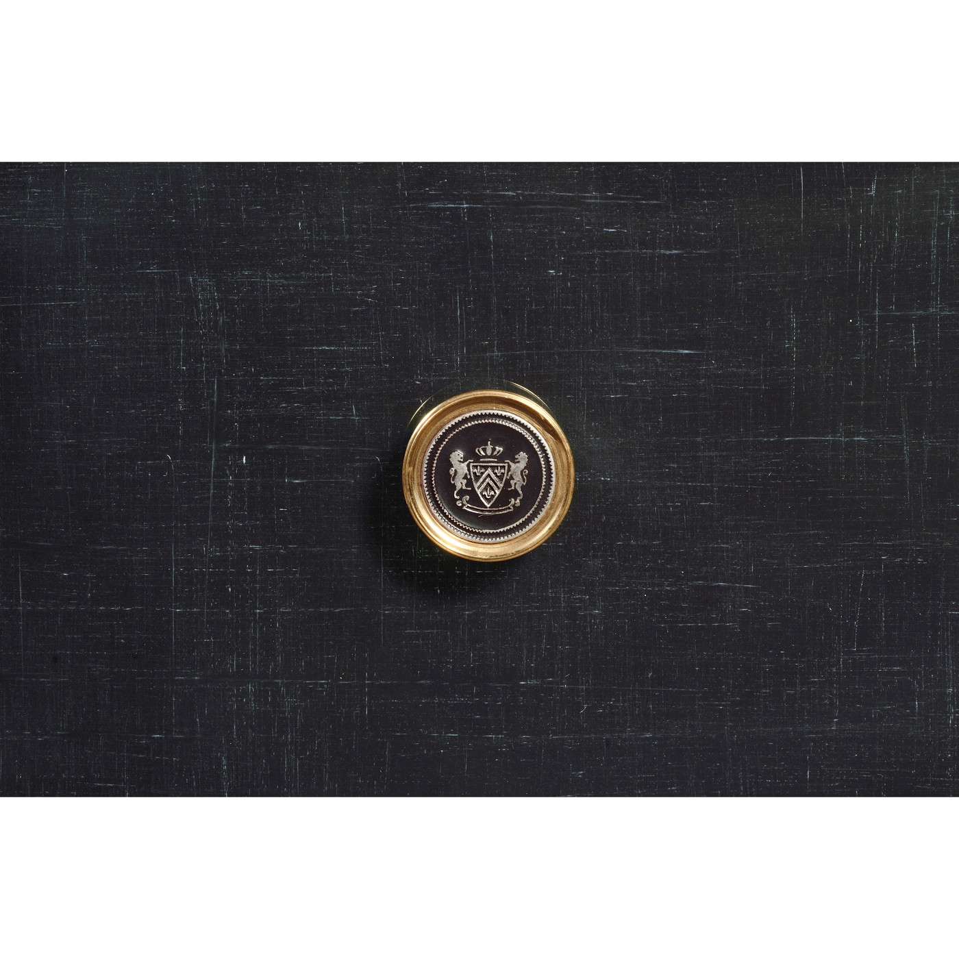 Charcoal & Gold Double Low Chest 