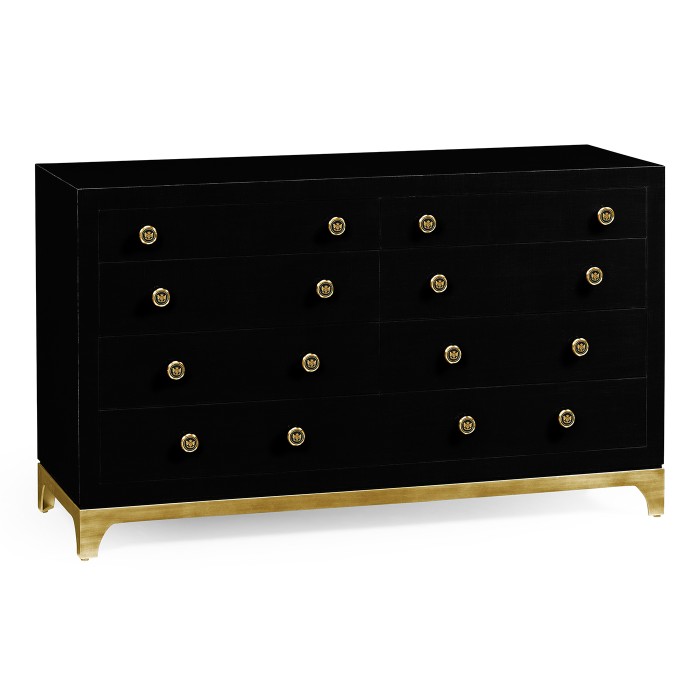 Noir & Gold Double Low Chest 