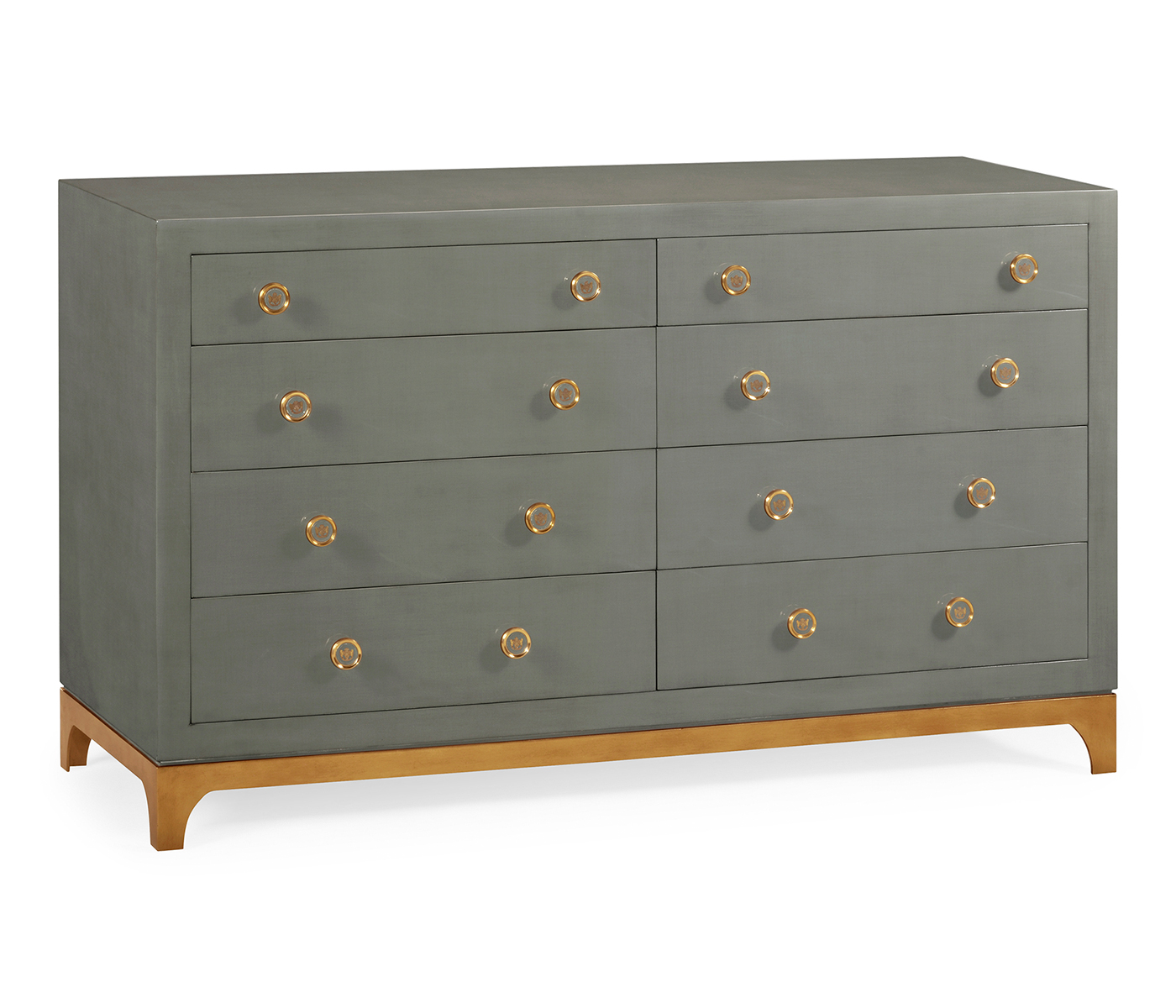 Slate & Gold Double Low Chest 