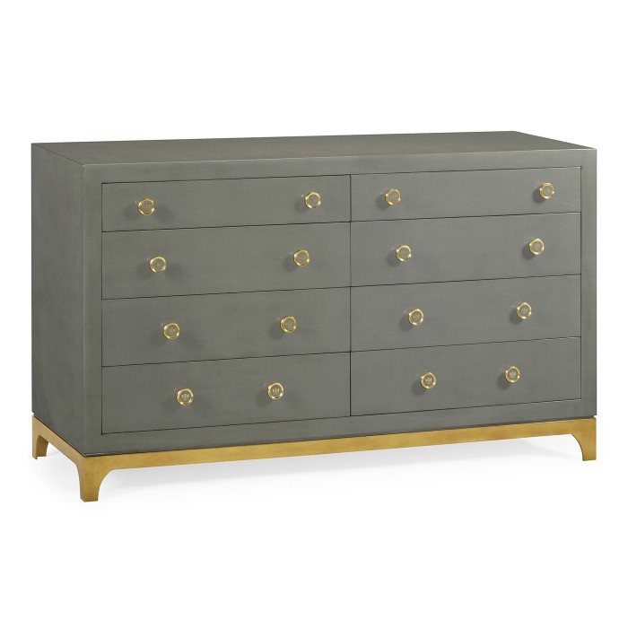Slate & Gold Double Low Chest 