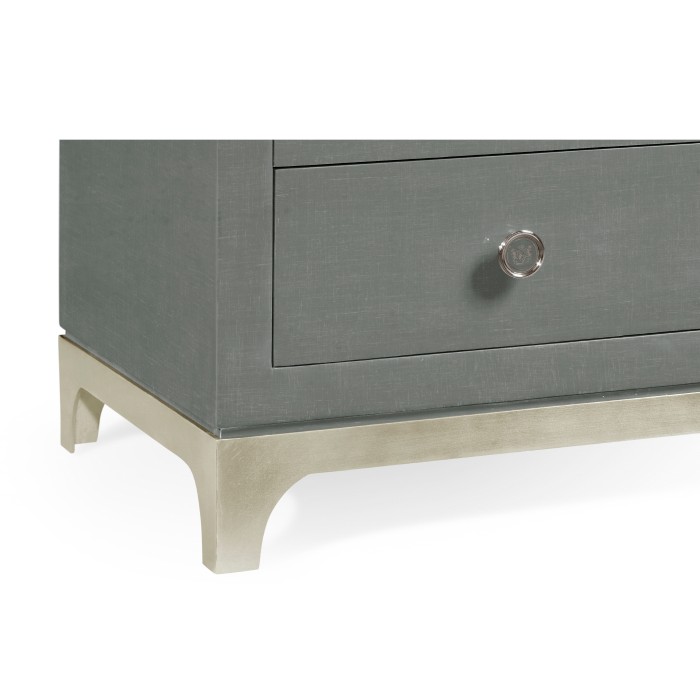 Flannel & Silver Double Low Chest