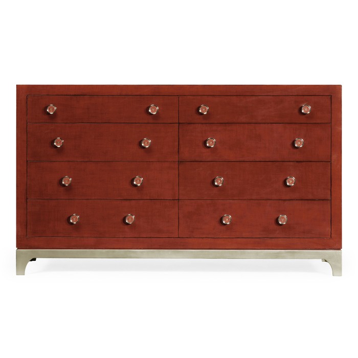Lipstick & Silver Double Low Chest 