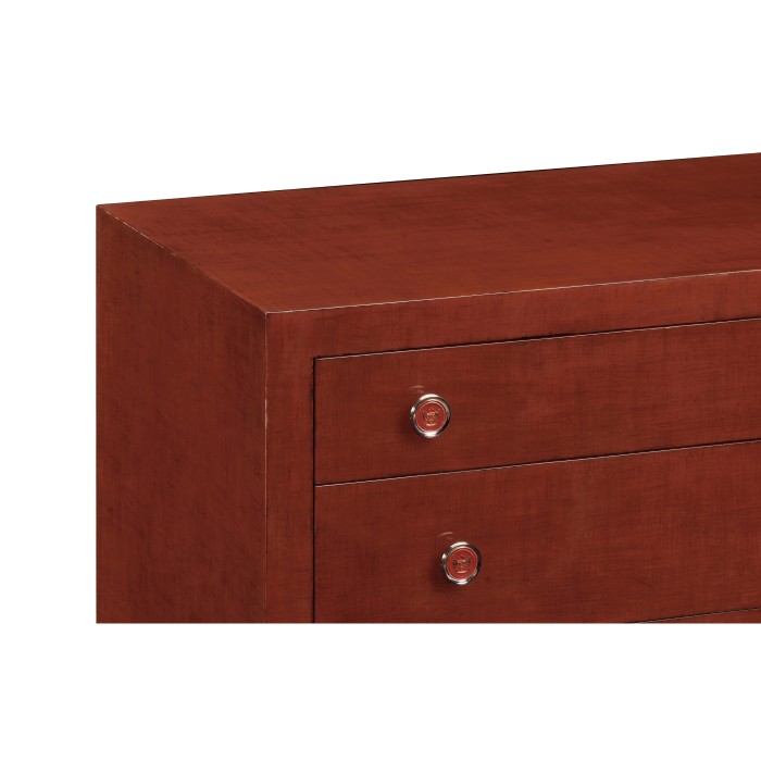 Lipstick & Silver Double Low Chest 