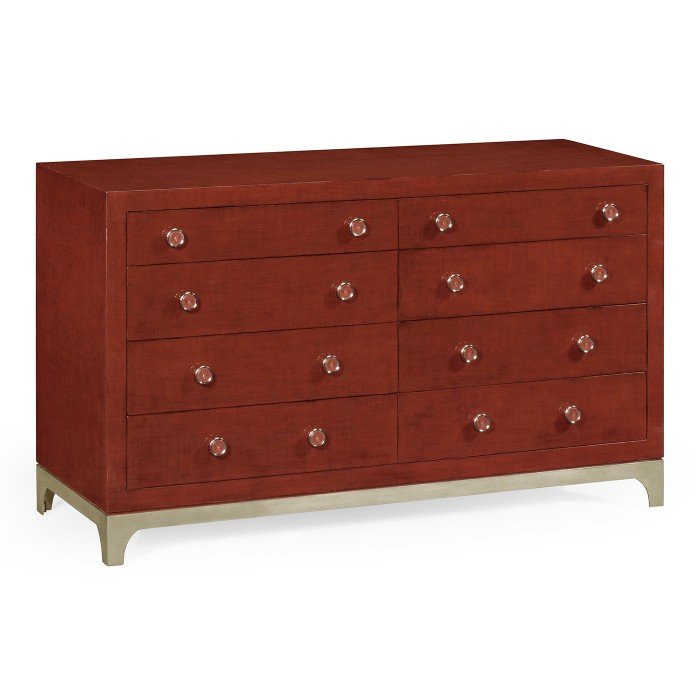 Lipstick & Silver Double Low Chest 