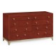 Lipstick & Silver Double Low Chest 