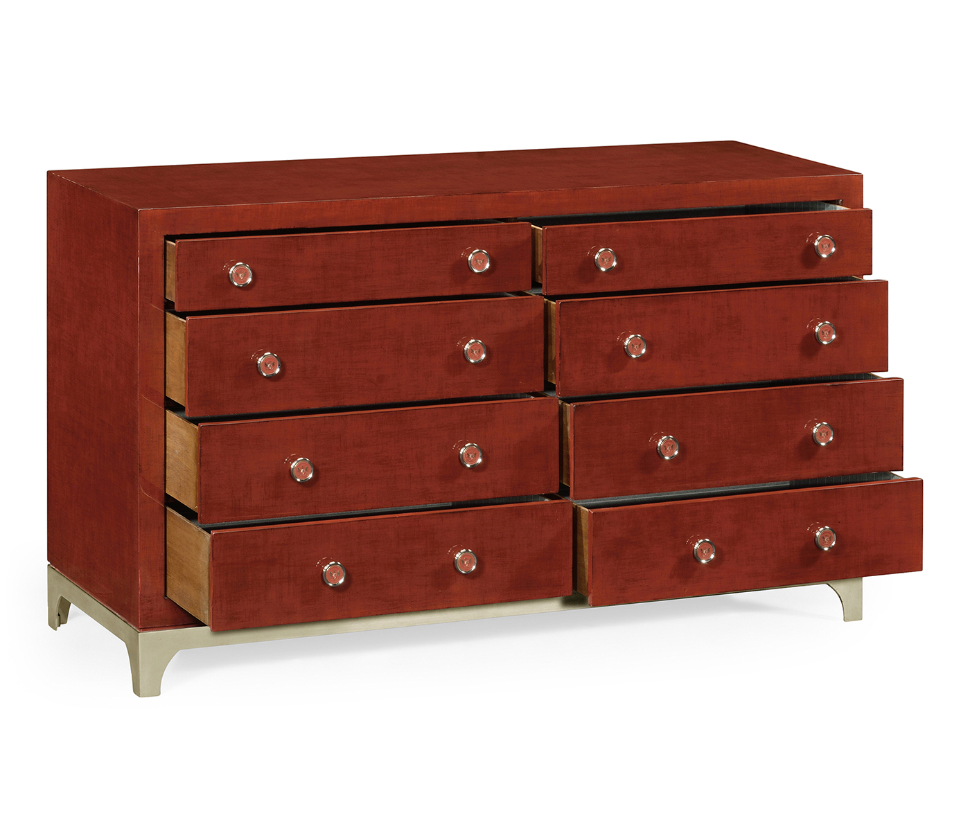 Lipstick & Silver Double Low Chest 