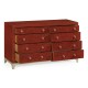 Lipstick & Silver Double Low Chest 