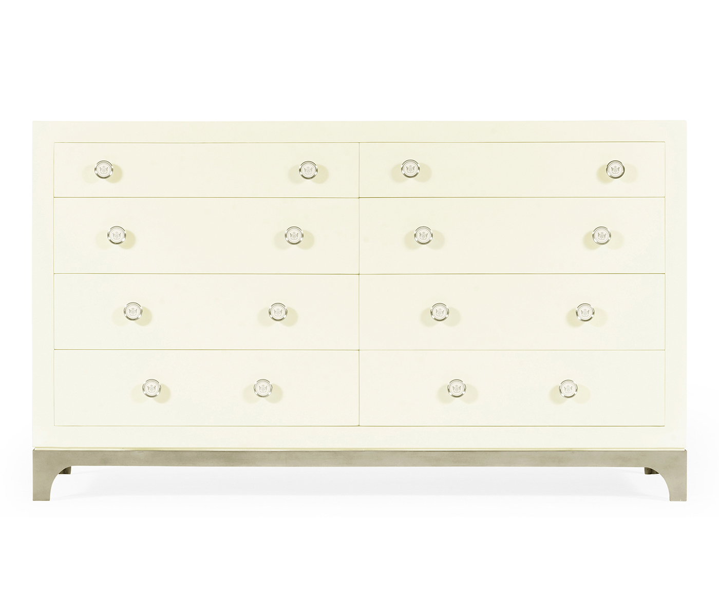 Blanc & Silver Double Low Chest 