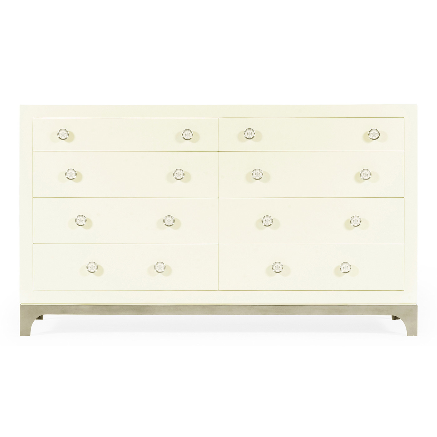 Blanc & Silver Double Low Chest 