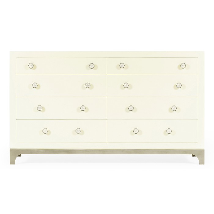Blanc & Silver Double Low Chest 