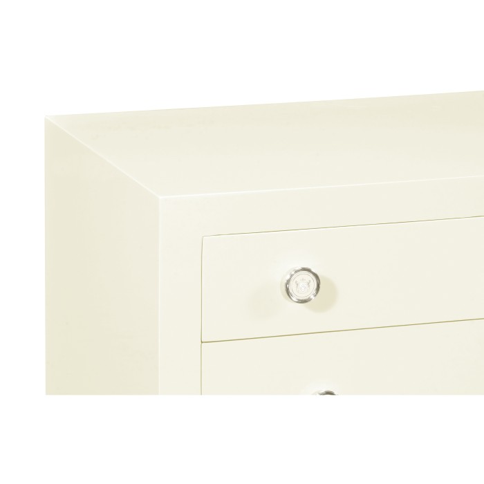 Blanc & Silver Double Low Chest 