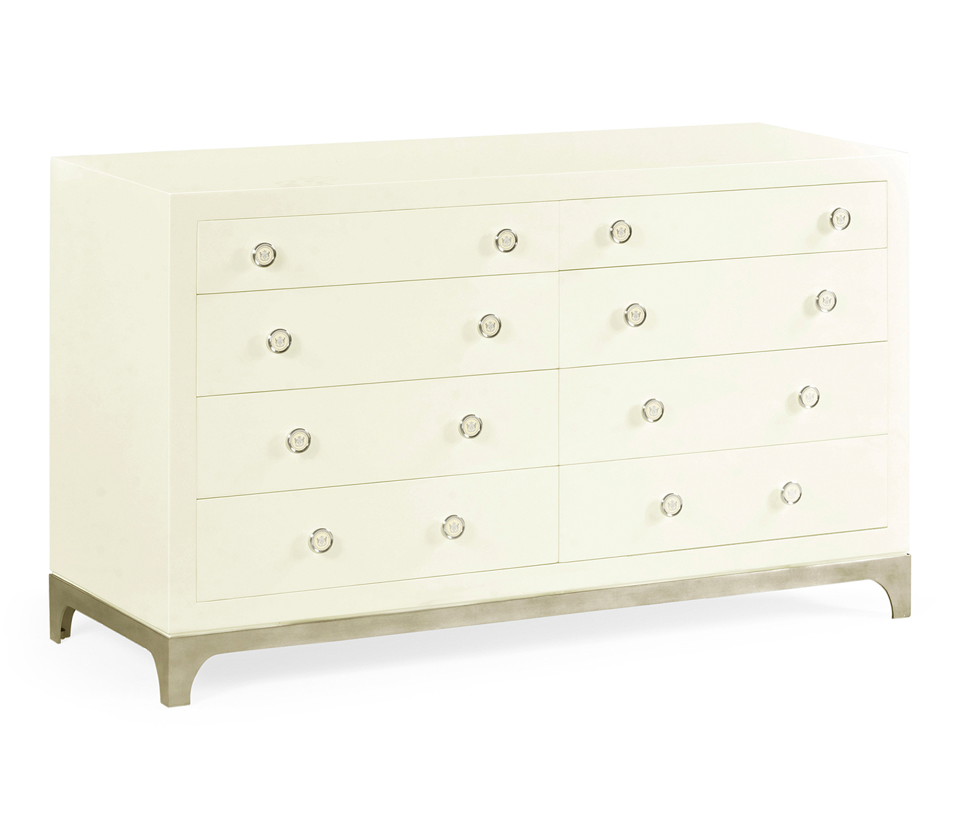 Blanc & Silver Double Low Chest 