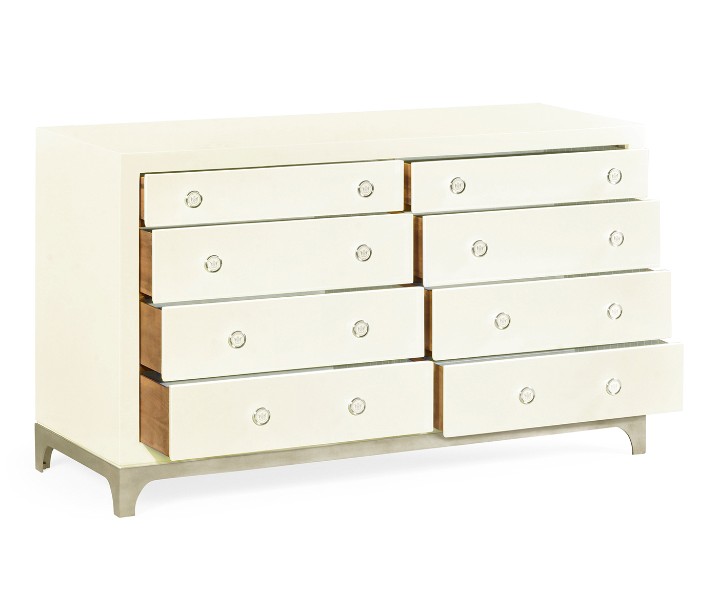 Blanc & Silver Double Low Chest 