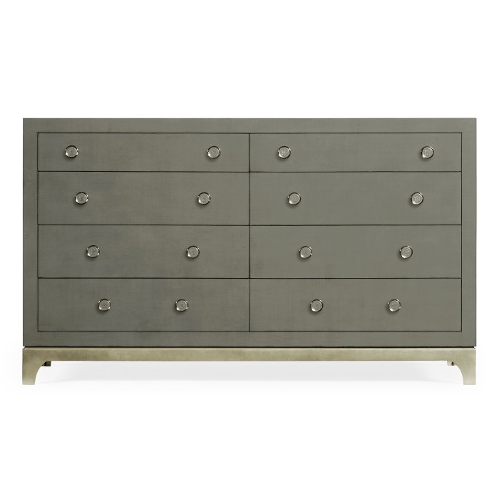Slate & Silver Double Low Chest 